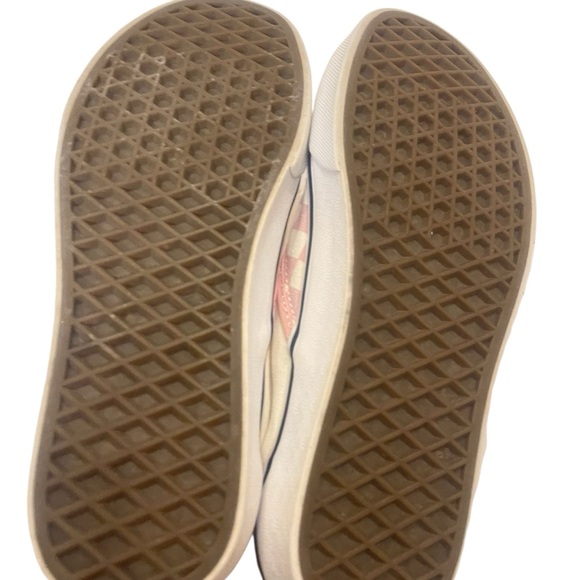 Vans Classic Zephyr Pink and White Checkered Slip-Ons Sneakers Shoes - Picture 6 of 8